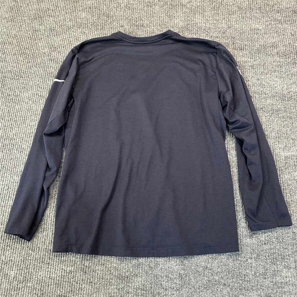 Nike NFL Onfield Apparel Houston Texans Shirt XL Navy Blue Dri-Fit Long Sleeve